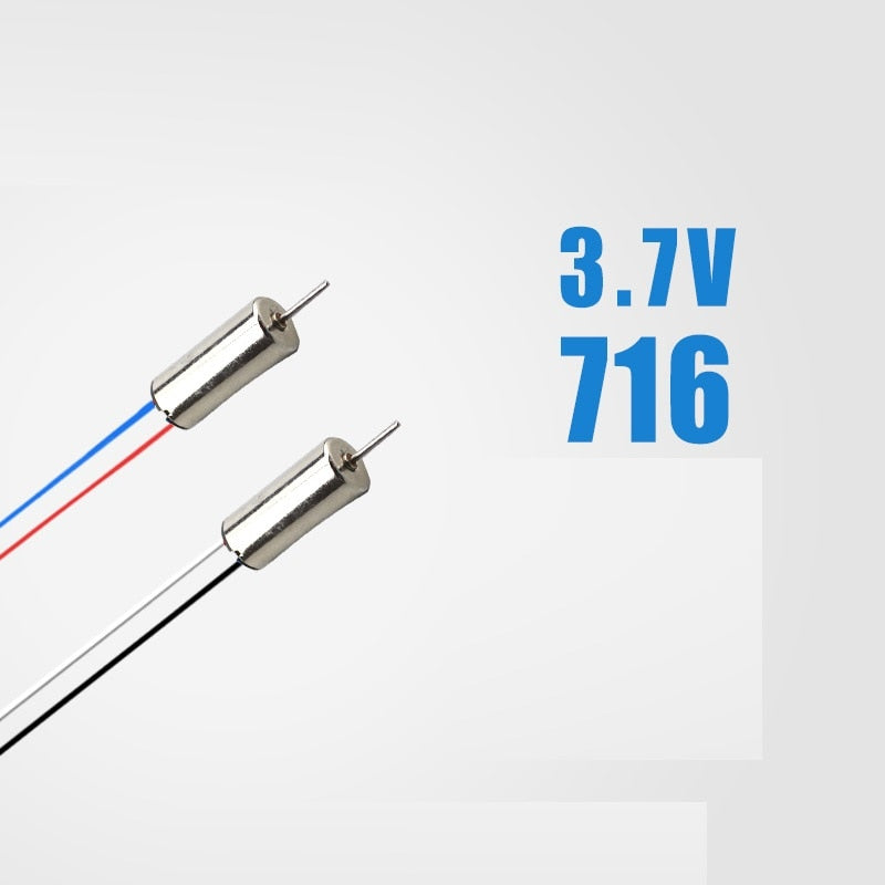 Mini 716 7*16 Diameter 7mm Length 16mm 0.8mm shaft 3.7V Motor Coreless R/C Toys DIY Drone Quadcopter Rc Spare Parts Accessories