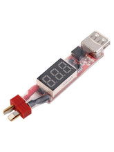 1pcs 2S-6S Lithium Battery Charger Converter T-Plug XT60 Plug With Voltage Display for iphone Ipad HTC