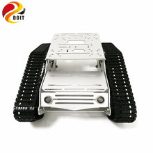 DOIT Y100 Robot Tracked Tank Car Chassis with Aluminium Alloy Frame and Wheel for Robot Education Modification DIY Tank Model RC