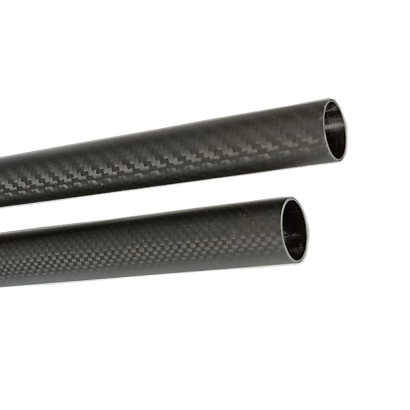 2PCS 3k 100% full Carbon fiber circular tube 500mm Length Twill Matte OD 10mm 12mm 14mm 15mm 16mm 18mm 19mm