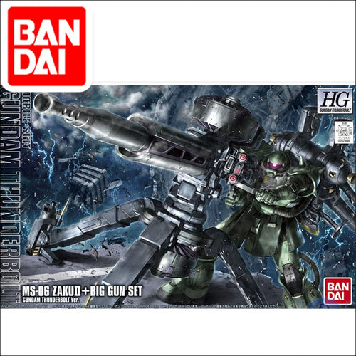 Gundam BANDAI THUNDERBOLT Model HG 1/144 HGUC ZAKU II BIG GUN SET Armor Unchained Mobile Suit Kids Toys