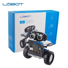 LOBOT Robot Arduino DIY Qbit Micro:bit Programming Inteligent Remote Control Car For Kids RC Parts Toys for Children