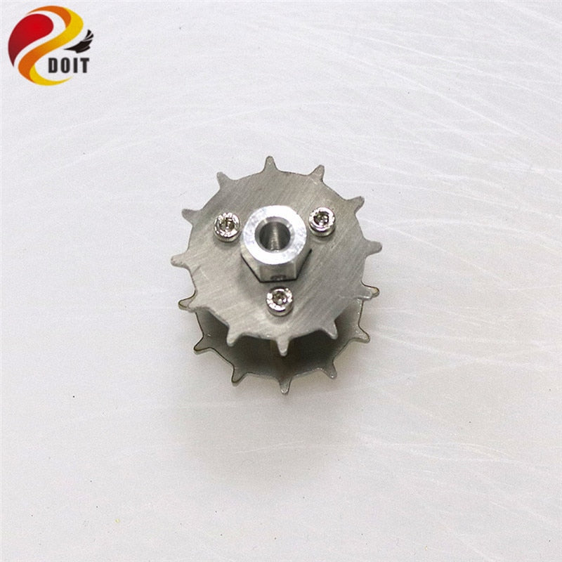 2pcs/lot 4/5/6mm Stainless Steel Metal Driving Driver Wheel Track Wheel Parts for Robot Tank Chassis DIY RC Toy Parts