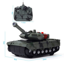 1 Set 4 Channels RC Tank Battle Tank With Light & Musical Tank Cannon 360 Degree Rotation RC Cars For Children Boy Gift