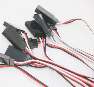 10pcs 100mm/150mm/200mm/300mm/500mm RC Servo Extension Cord Cable Wire Lead JR For Rc Helicopter Rc Drone