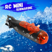 Mini Micro-Radio Remote Control RC Submarine Ship Boat With Led Light Toy Gift