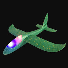 48cm EPP Foam Airplane Hand Launch Throwing Glider LED Light Aircraft Plane Model Outdoor Education Toys Gift for Children Adult
