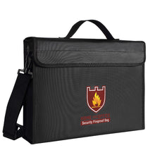 Security Fireproof Bag & Battery Bag, Protect Your Valuables, Documents, Money, Jewelry, Battery, Zipper Closure,380*280*75mm