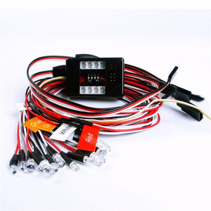 1:10 RC Model Car truck LED Light Kit 12 LED Flashing Head Light Lamp System RC 1:10 Model Car Accessories