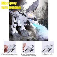 Electric dinosaurs Model Toys walking spray dinosaur robot With Light Sound swing boy's dinosaurios toy for New year's gift