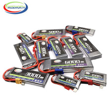 New 7.4V 2S RC Airplane LiPo Battery 900 1200 1500 2200 3000 3800 5000mAh 25C 35C60C For RC Drone Helicopter Aircraft Quadcopter
