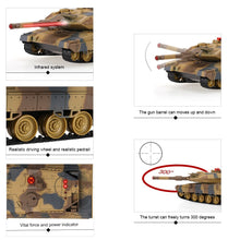 Remote con tank HQ516 1/24 large rc battle tank A6 Infrared Fighting tank remote control tank kids rc toy gifts vs KT002-4