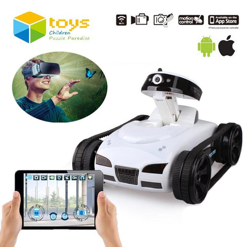 Mini Remote Control Toys Wifi Robot Camera RC Tank APP Real-time Controlled by IOS Android Smart Device for Children Kis Gifts