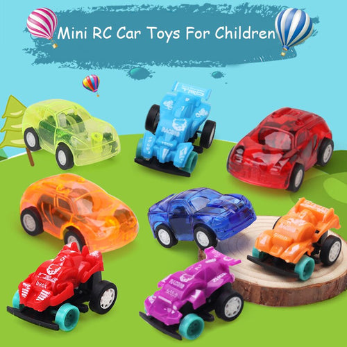8 Colors Mini RC Car Radio Manual Remote Control Micro Racing Car Transparent Candy Colors Cars Toys For Children Baby Kids Gift