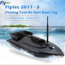 Flytec 2011-5 Fishing Tool Smart RC Bait Boat Toy Digital Automatic Frequency Modulation Remote Radio Control Device Fish Toys