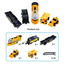 2019 Hot Sale Train track rail car engineering car electric bicycle toy model train carro de controle remoto a gasolina Kids Toy