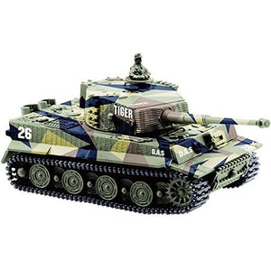 Greatwall 1:72 Radio Remote Control Mini Rc German Military Tiger Tank with Sound Toys(Vary Colors)