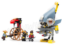 241pcs Ninja Piranha Attack Mech Rickshaw Shark Army Thug 10797 Model Building Blocks Assemble Bricks Compatible With Lago