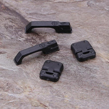 1Set Black Plastic Climbing Car Door Hinges & Door Handles for 1:10 RC Crawler For Traxxas TRX4 Baby Toy Car Props for Kidsr