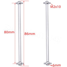 2pcs Steel Metal RC Car Drive Shaft Dogbone 61mm 63mm 70mm 77mm 84mm 86mm 89.5mm 101mm