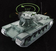 Russia KV-1 Armored Remote Control Battle Tank Model 1:16 Metal/Plastic Turret Rotation Simulation Light Sound Smoke Boy RC Tank