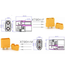 2PCS Amass XT90H XT90-S Anti Spark Connectors Male Female Plug XT90 XT90S Cover Sheath Sparkproof For RC Lipo Battery Parts DIY