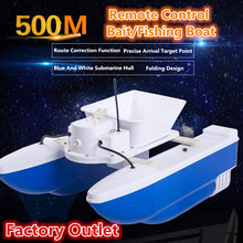 Professional Outside Fishing Electric RC Bait Boat Double Body Folding 500M 1.5KG Wireless Automatic Feeding Remote Control Boat