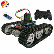 DOIT Wireless Control Smart RC Robot Kit by PS2 joystick Tank Car Chassis with Uno R3 Motor Shield DIY game playstation