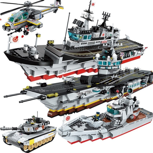 Enlighten Building Block Military Battle Sea Force Apache Raid 3 Figures 280pcs Educational Bricks Toy Boy Gift