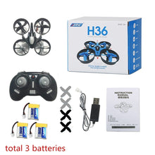RC Helicopter JJRC H36 Mini Drone 2.4GHz 6-Axis Gyro Headless Mode One Key Return RC Quadcopter VS JJRC H8 Mini H20 Dron