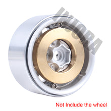 INJORA 2PCS Brass 63g Internal Counterweight for 1.9 2.2 inch Wheel Rims Axial SCX10 90046 D90 TF2 Traxxas TRX4