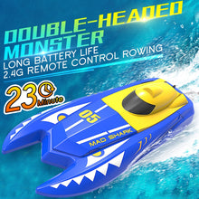 H128 Mini Boat 1/47 2.4GHz Remote Control Speed RC Boat Dual Motors 15km/h Super Speed RC Ship Speedboat Electric RC Toys