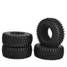 4PCS 100mm 1.9 inch Rubber Tires With Foam Inserts for 1:10 RC Rock Crawler Axial SCX10 D90 D110 Tamiya CC01 1.9 Inch Tyres