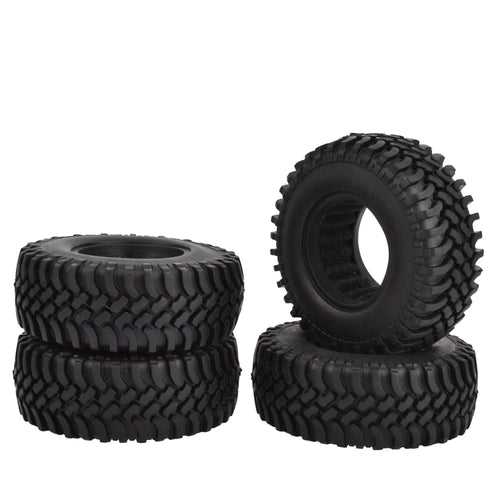 4PCS 100mm 1.9 inch Rubber Tires With Foam Inserts for 1:10 RC Rock Crawler Axial SCX10 D90 D110 Tamiya CC01 1.9 Inch Tyres