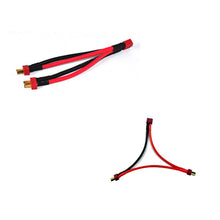 Amass T XT60 Tamiya TRX XT90 EC3 EC5 plug Parallel Series One female to 2 male leads 12awg silicone wire Deans For Lipo Battery