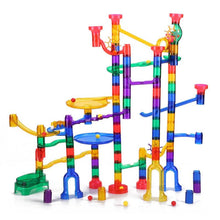 Children 180pcs Plastic Race Maze Track DIY Assembly Blocks Kits Kids Marble Runs Model Building Construction Set Infant Toys