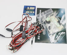 GT Power RC Car lighting 8LED Flashing lighting Light Wire System 2 PPM FM FS 2.4G kit BRAKE + HEADLIGHT + SIGNAL