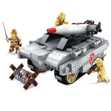 Enlighten Building Block Military Battle Sea Force Coastal Action Submarine 12 Figures 453pcs Educational Bricks Toy Boy Gift