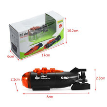 Mini Micro-Radio Remote Control RC Submarine Ship Boat With Led Light Toy Gift