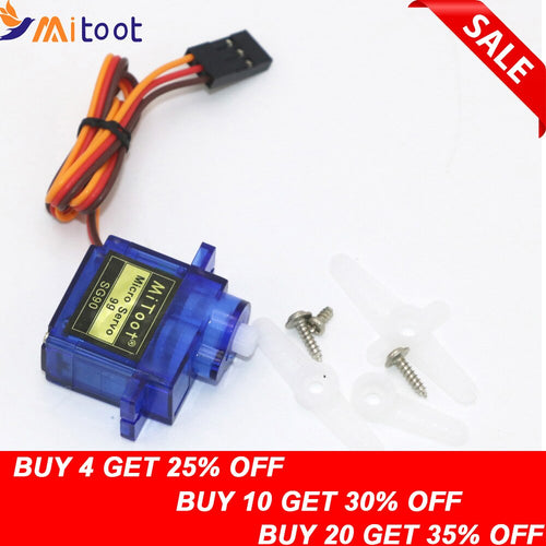 1pcs Mitoot RC Micro Servo 9g SG90 Servo For Arduino Aeromodelismo Align Trex 450 Airplane Helicopters Accessories