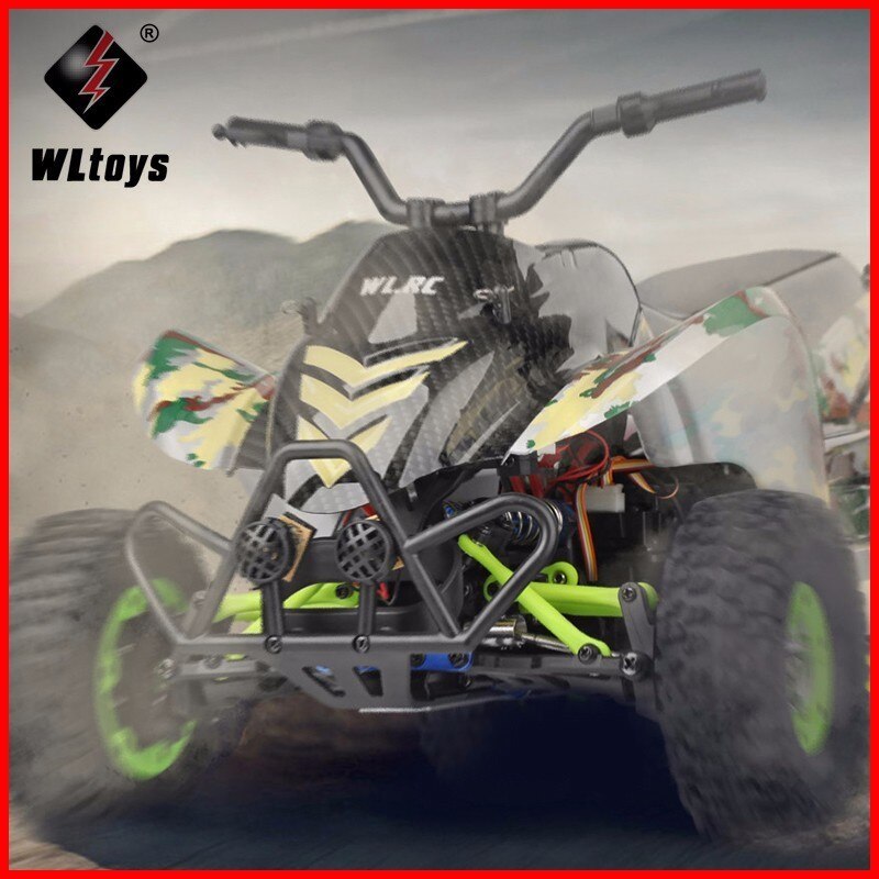 Original Wltoys 12428-A 1/12 2.4G 4WD 50km/h Electric Brushed Off-road Motorcycle LED Lights RTR RC Car Remote Control Vehicle