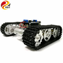 Mini T100 Crawler Metal Tank Robot Chassis with Arduino Wireless WiFi Controller Kit for Modification RC Toy by APP Phone