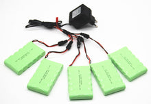 7.2v 2400mah AA NI-MH Battery with charger High capacity electric toy battery Remote car ship robot rechargeable 7.2 v 2400 mah