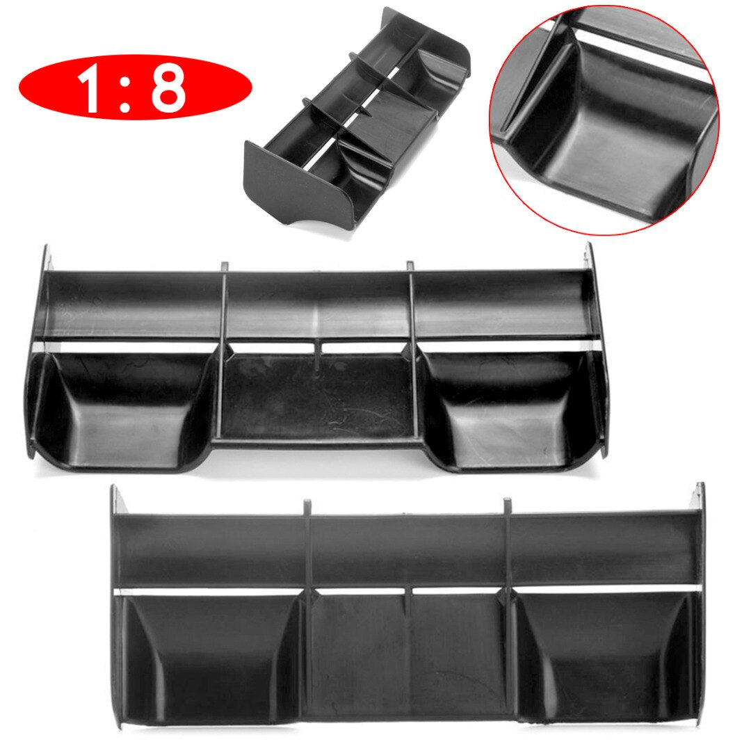 Mayitr 1PC New Rear Wing Black Plastic For 1:8 Buggy RC Cars Portable Practical Accessories High Quality