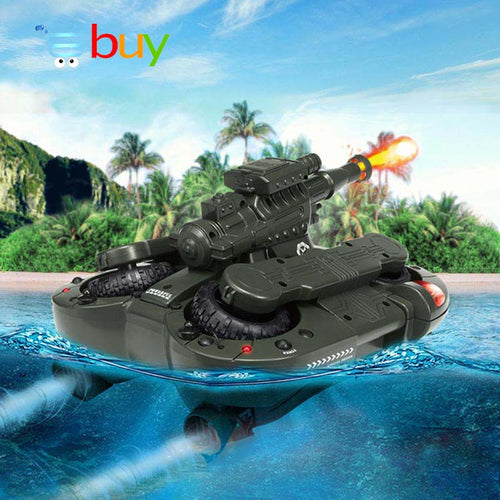 Army Amphibious RC Tank Toys Electronic Remote Control Vehicle for Children Gifts Air Soft BB Bullet Water Spraying Shoot Target