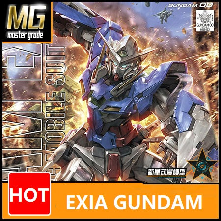 Japaness Original Gundam MG 1/100 Model EXIA Gundam 00 Mobile Suit Kids Toys With Holder