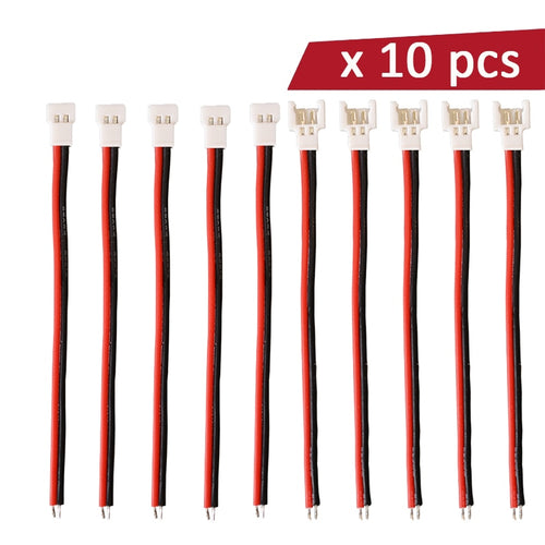 10 Pcs 1S Lipo Battery Balance Charger Switch Wiring Cable XH 2.0mm Pitch Plug Male Female For indoor drone syma X5C hubsan x4
