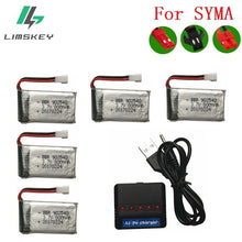 Limskey 800mAh 3.7V 25c lipo Battery + (5-in-1) Charger for SYMA X5 X5S X5C X5HW X5HC RC Drone Quadcopter Spare Battery Parts #1
