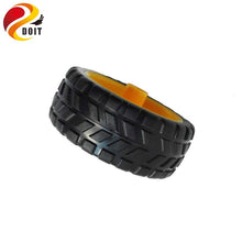 Original DOIT 65mm TT Motor Wheel for 2wd/4wd Car Chassis Tire RC Toy Smart Car Tyre for TT Motor Remote Control Robot Model Toy