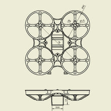 Happymodel New Mobula7 V3 Frame 75mm 2s Bwhoop Frame Upgrade Spare Part for Mobula 7 FPV Racer Drone Quadcopter